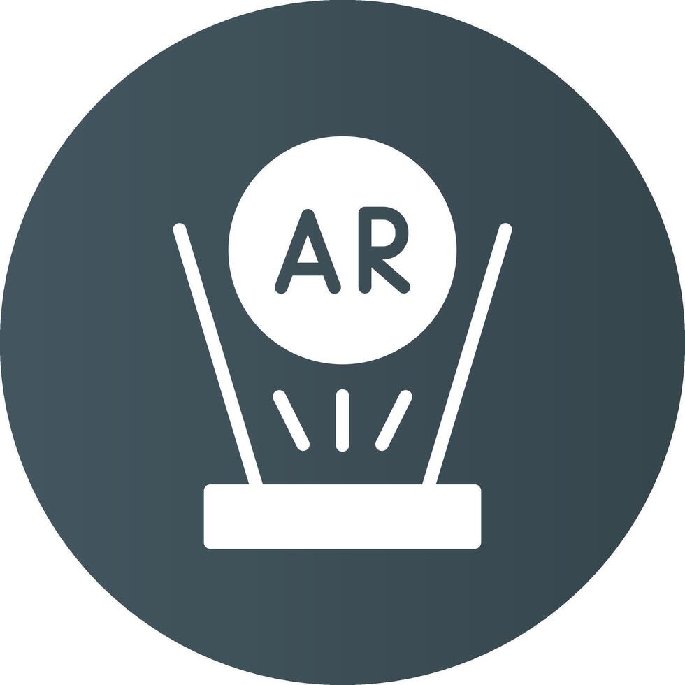 Augmented Reality Creative Icon Design vector