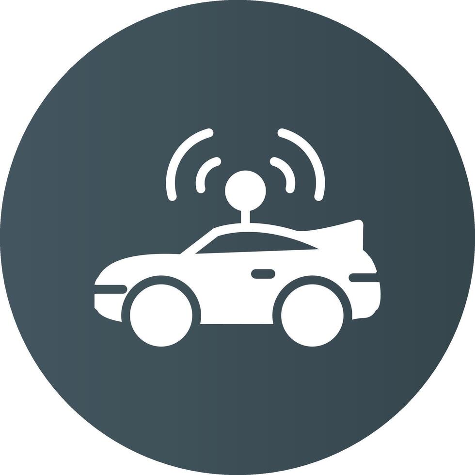 Autonomous Vehicle Creative Icon Design vector