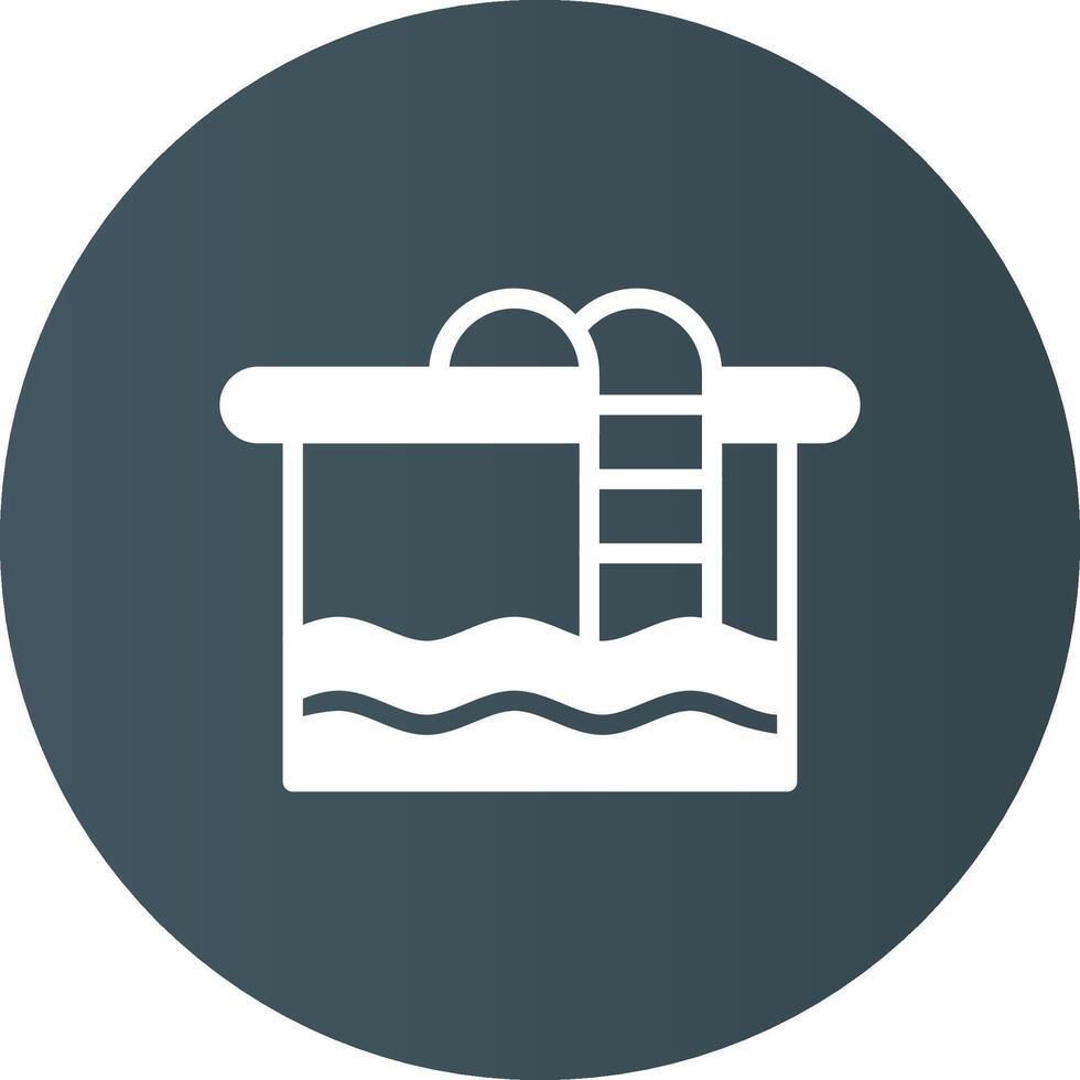 Swimming Pool Creative Icon Design vector