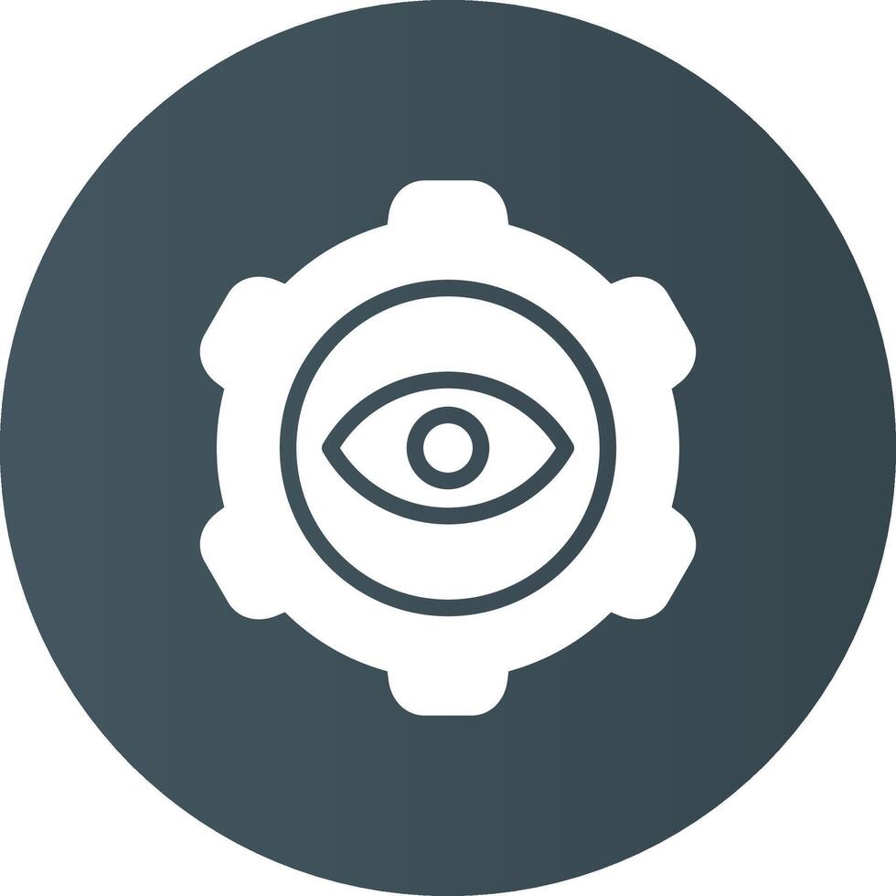 Eye Setting Creative Icon Design vector