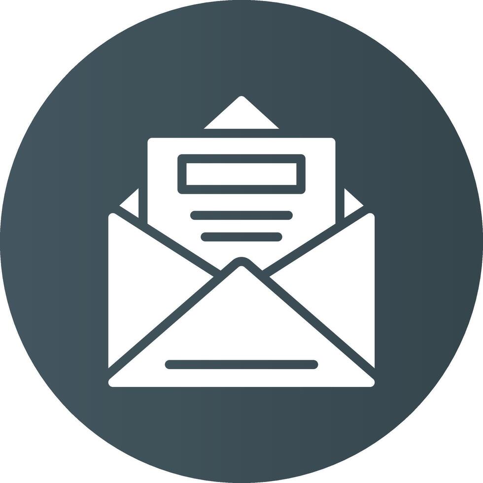 Open Email Creative Icon Design vector