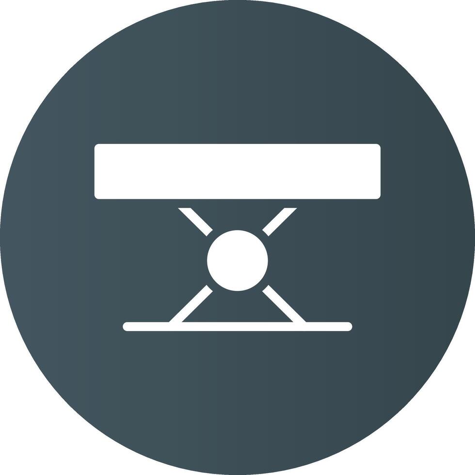 Folding Table Creative Icon Design vector