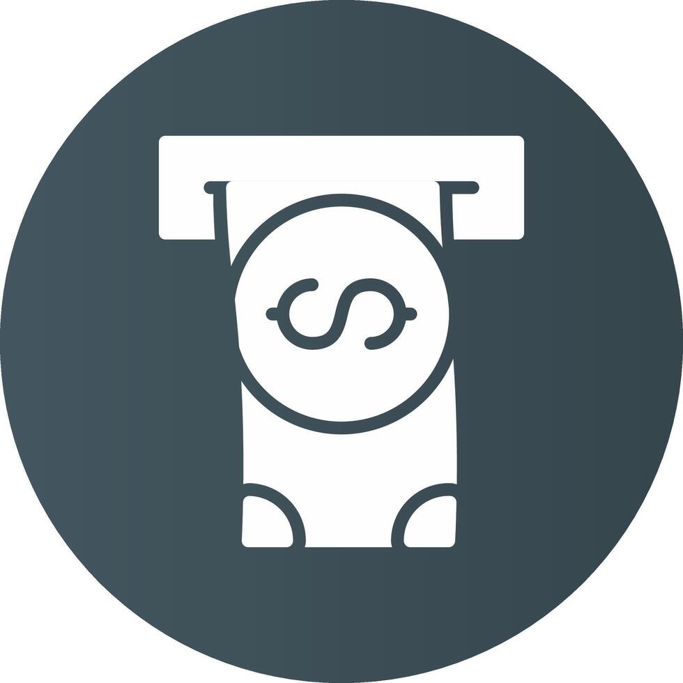 Withdrawal Creative Icon Design vector