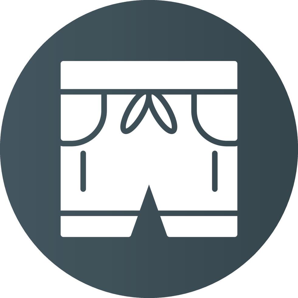 diseño de icono creativo de pantalones cortos vector