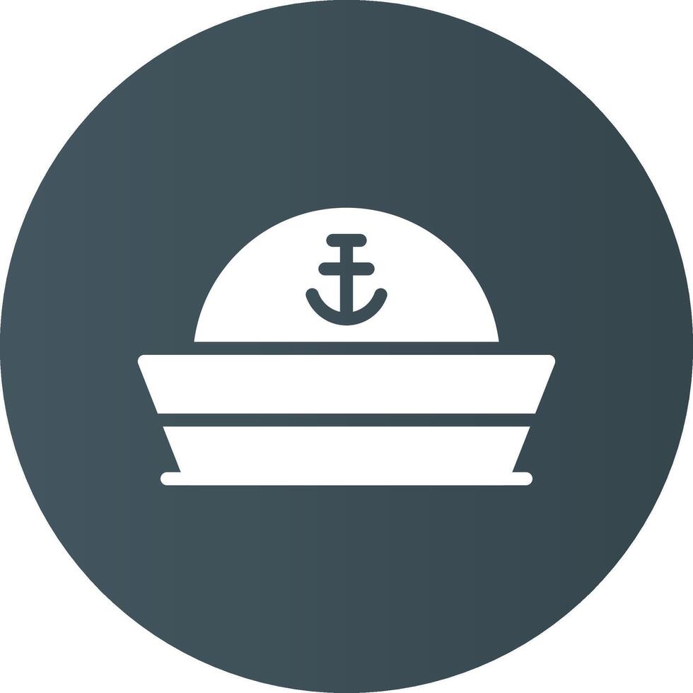 diseño de icono creativo de sombrero de marinero vector