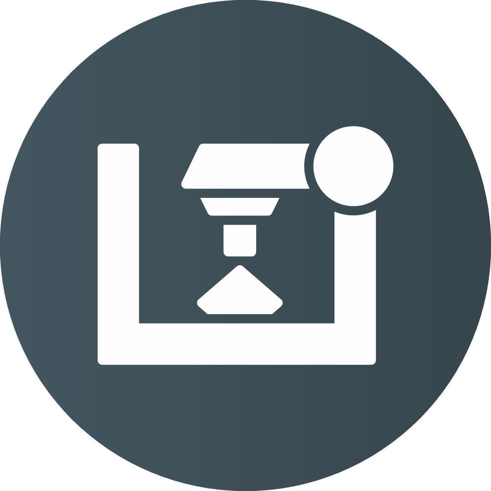 3D Printer Creative Icon Design vector