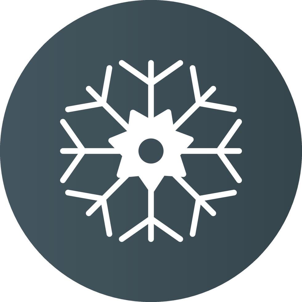 diseño de icono creativo de copo de nieve vector