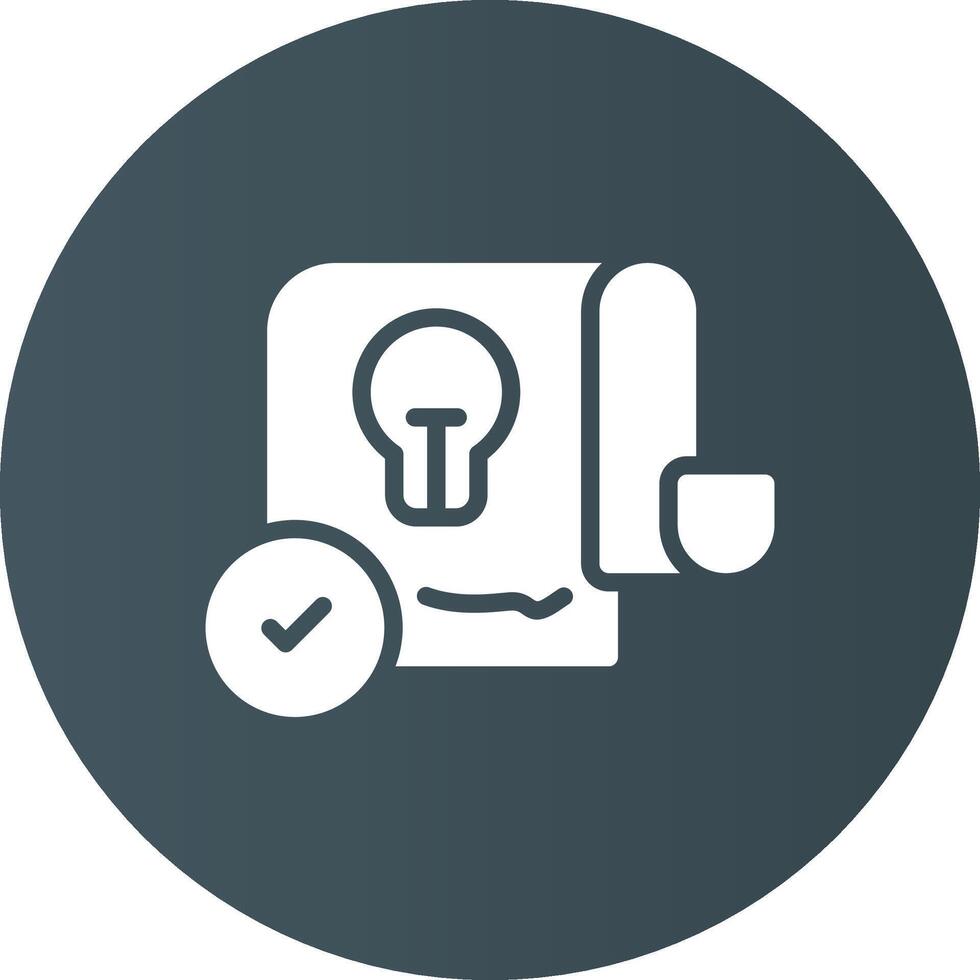 Patent Creative Icon Design vector