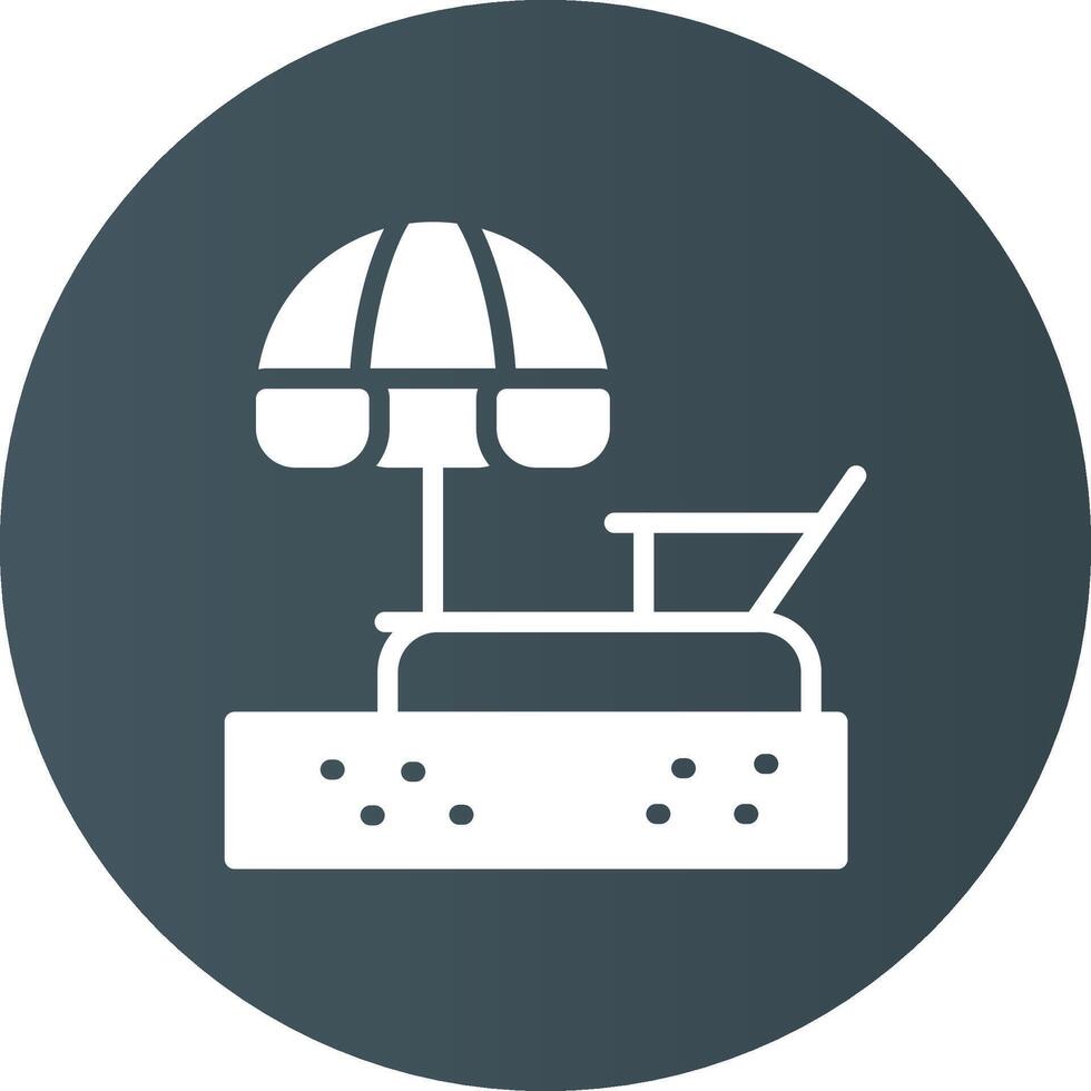 Lounger Creative Icon Design vector