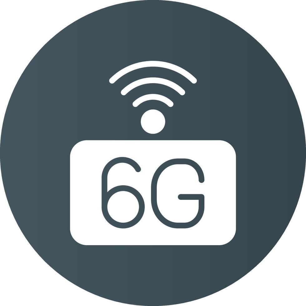 6G Network Creative Icon Design vector
