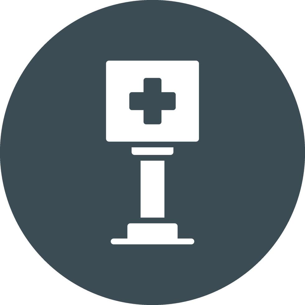 Healthcare Sign Board Creative Icon Design vector