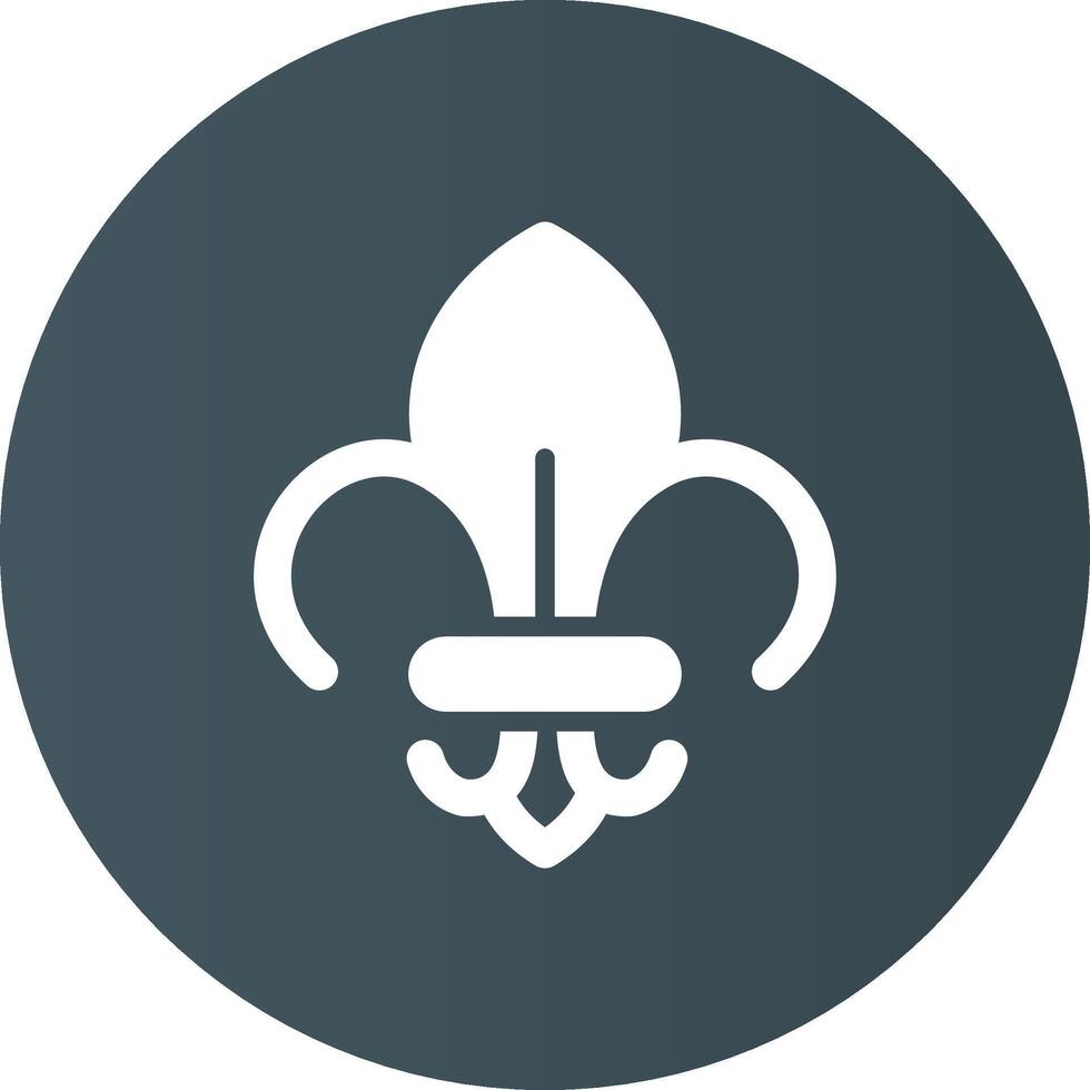 Fleur De Lis Creative Icon Design vector