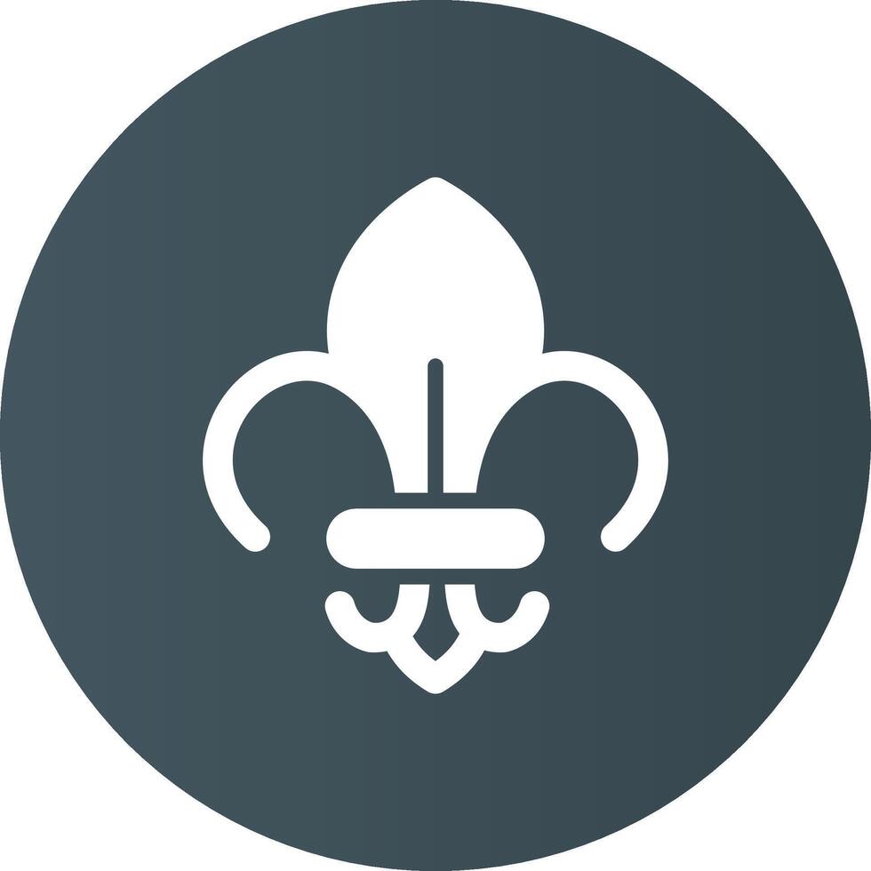 Fleur De Lis Creative Icon Design vector