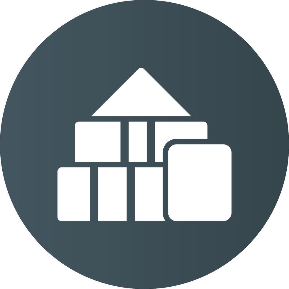 Blocks Creative Icon Design vector