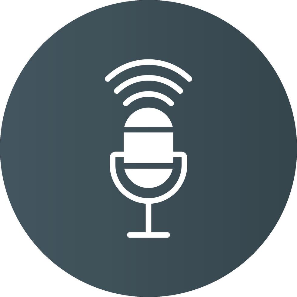 Voice Control Creative Icon Design vector