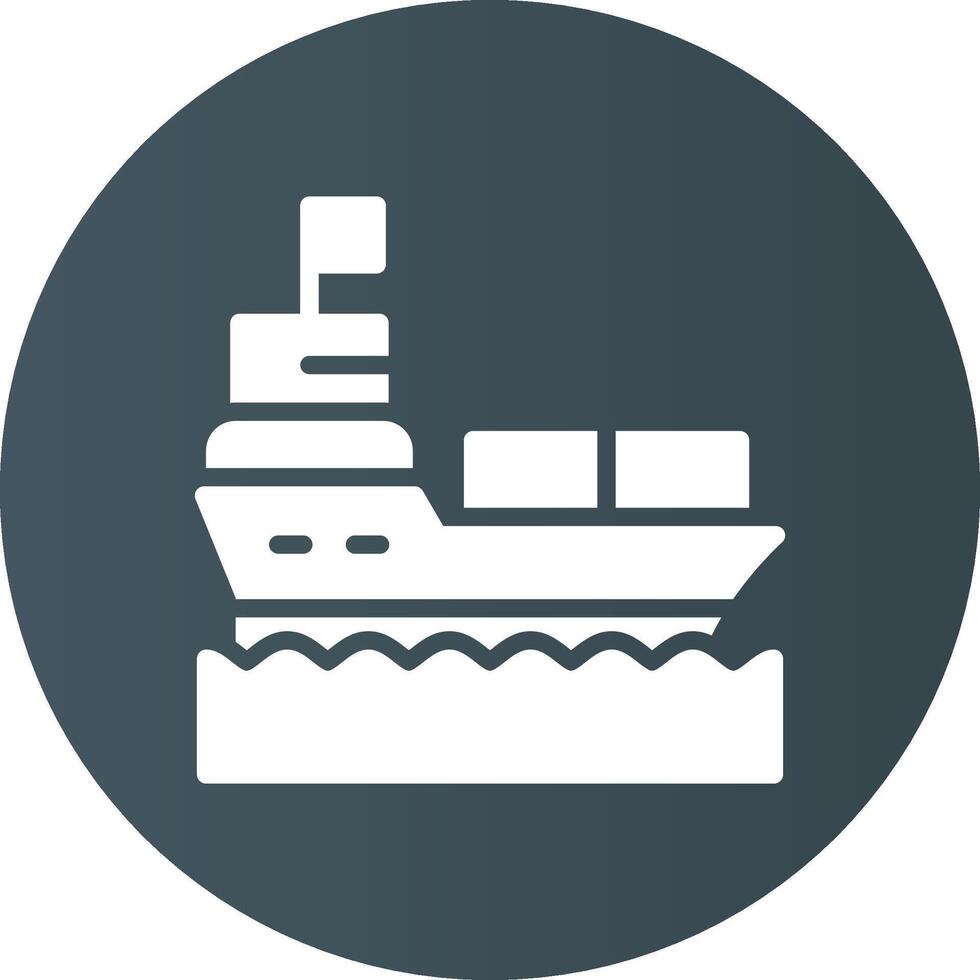 Ship Creative Icon Design vector