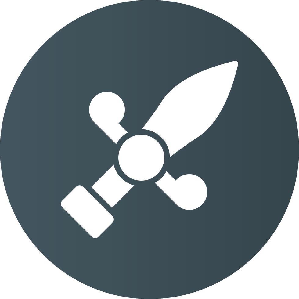 Dagger Creative Icon Design vector