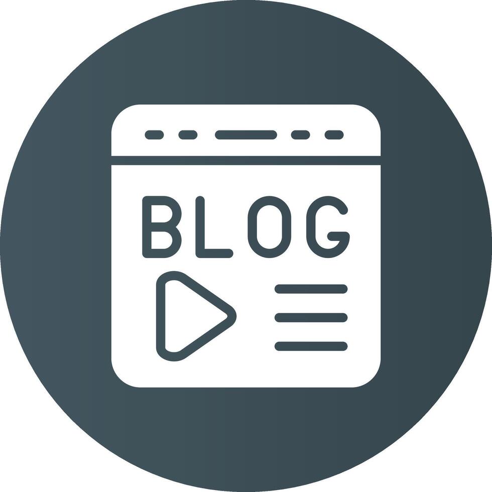 Blogging Creative Icon Design vector