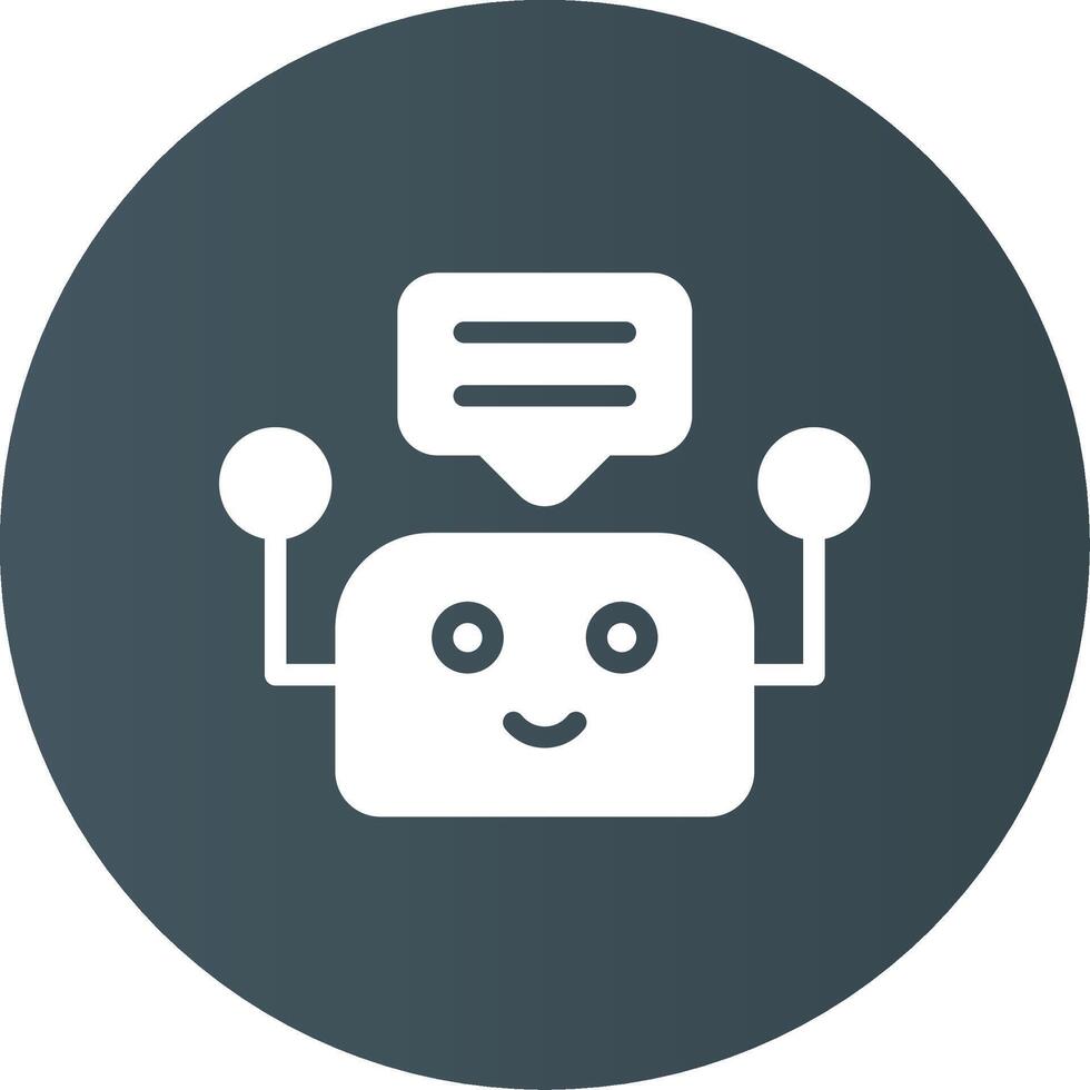Chatbot Creative Icon Design vector