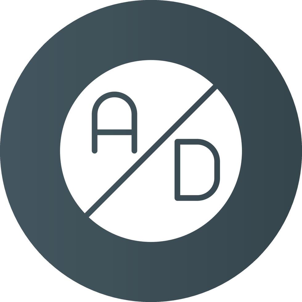 Ad Blocker Creative Icon Design vector
