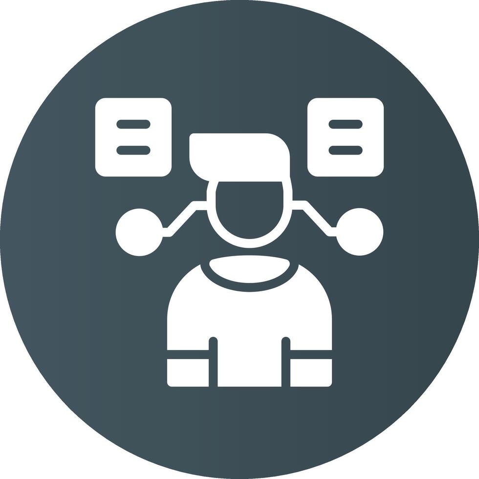User Predictions Creative Icon Design vector