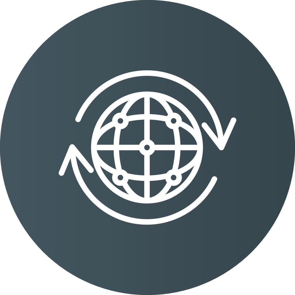 Glyph Circle Light Black Gradient vector