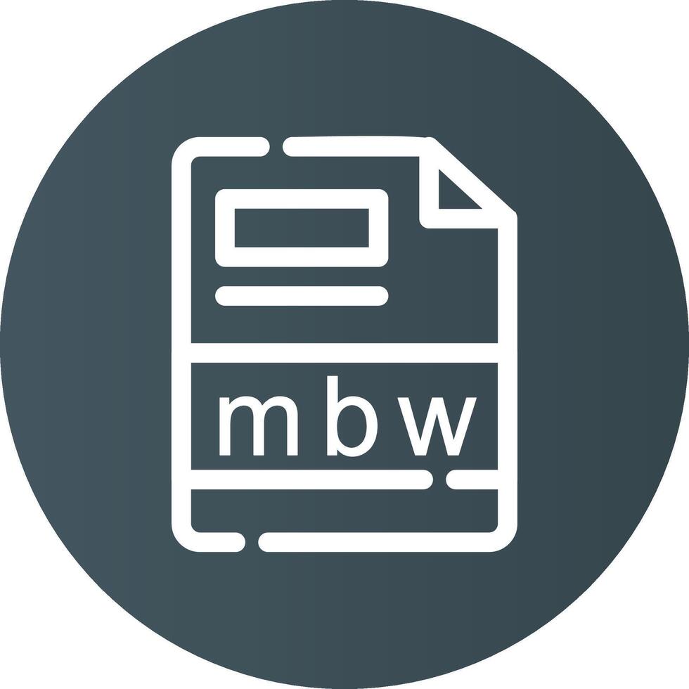 mbw creativo icono diseño vector