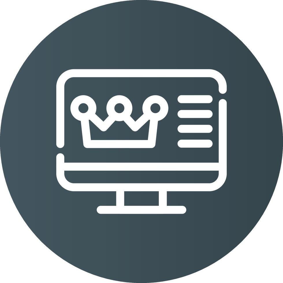 Premium Content Creative Icon Design vector