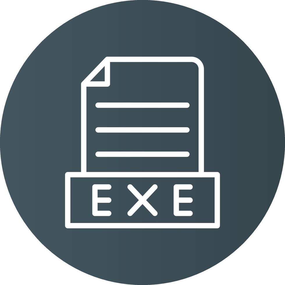 Exe Creative Icon Design vector