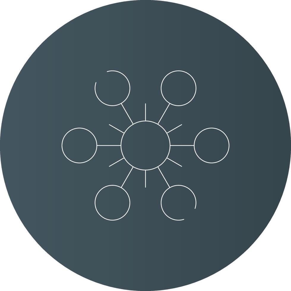 Glyph Circle Light Black Gradient vector