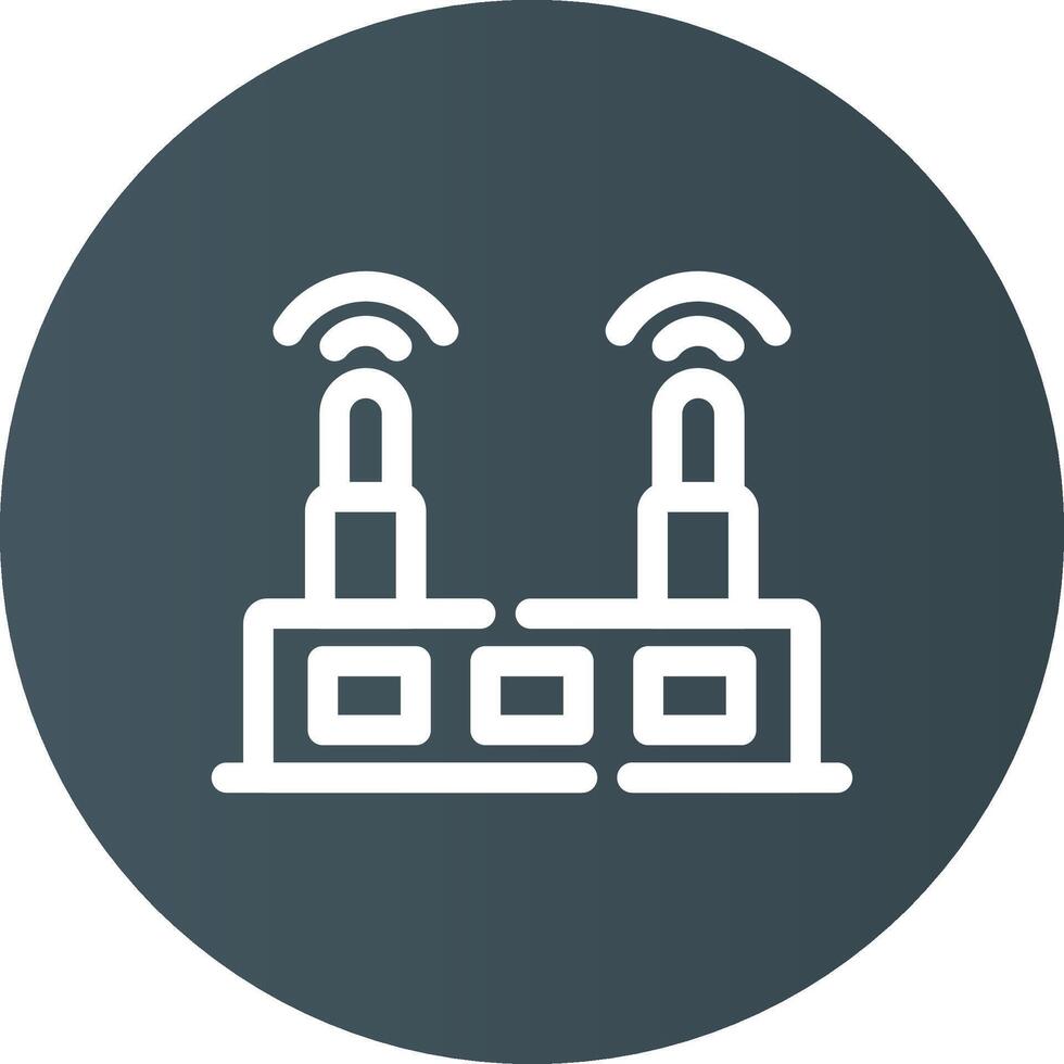 Wifi Router Creative Icon Design vector