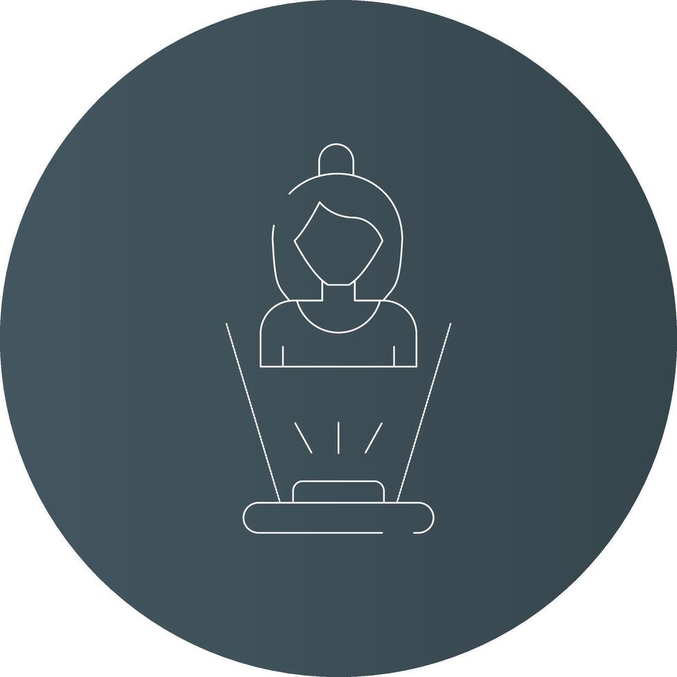 Hologram Creative Icon Design vector