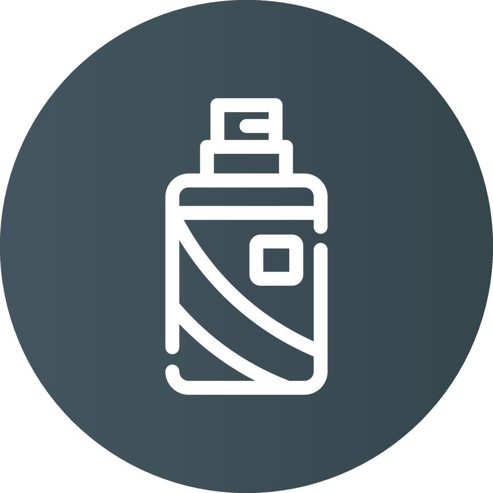 Hair Spray Creative Icon Design vector