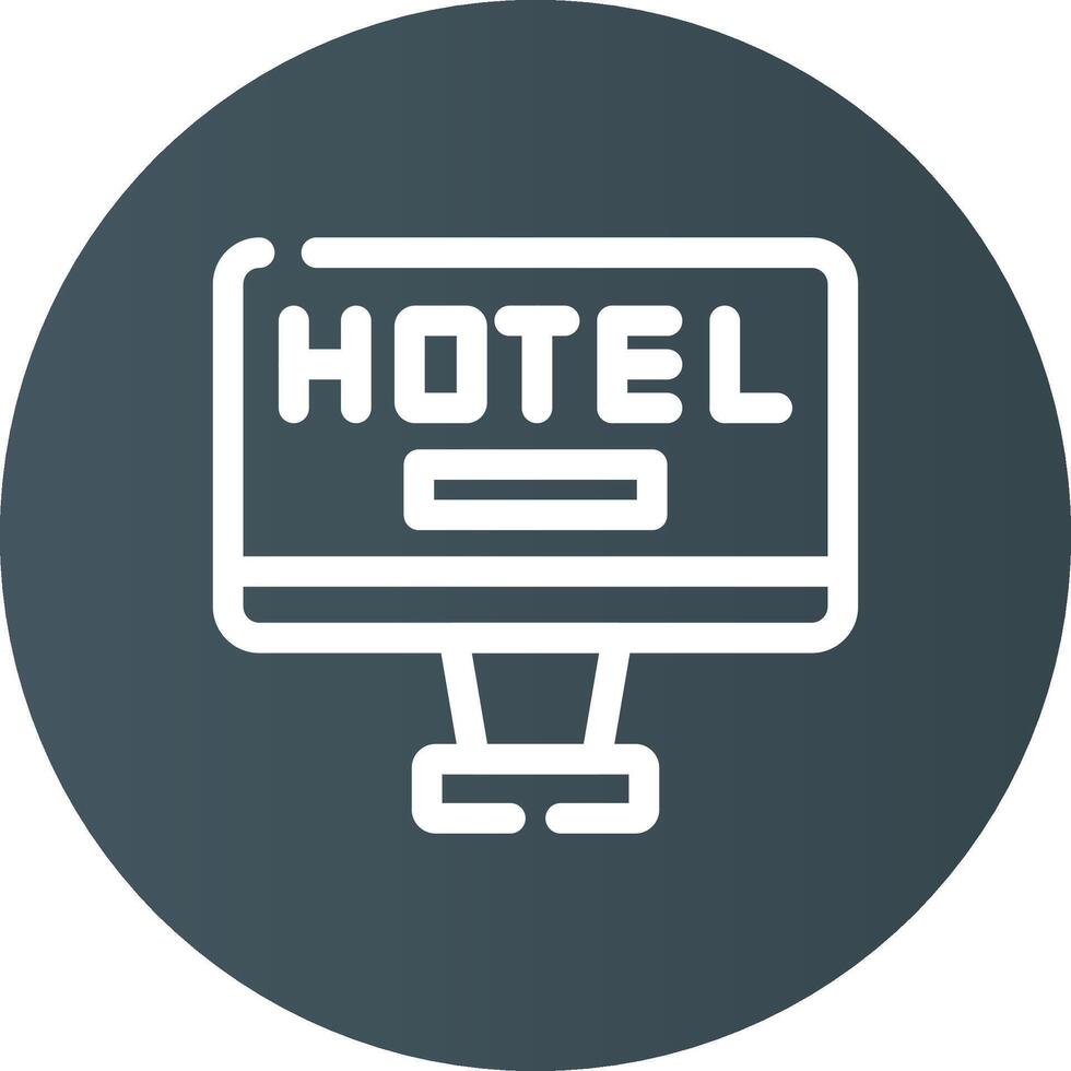 Online Booking Creative Icon Design vector