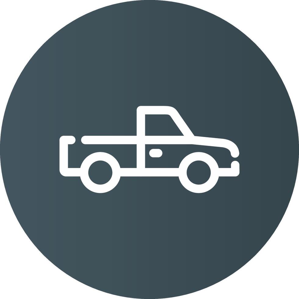 Pickup Truck Creative Icon Design vector