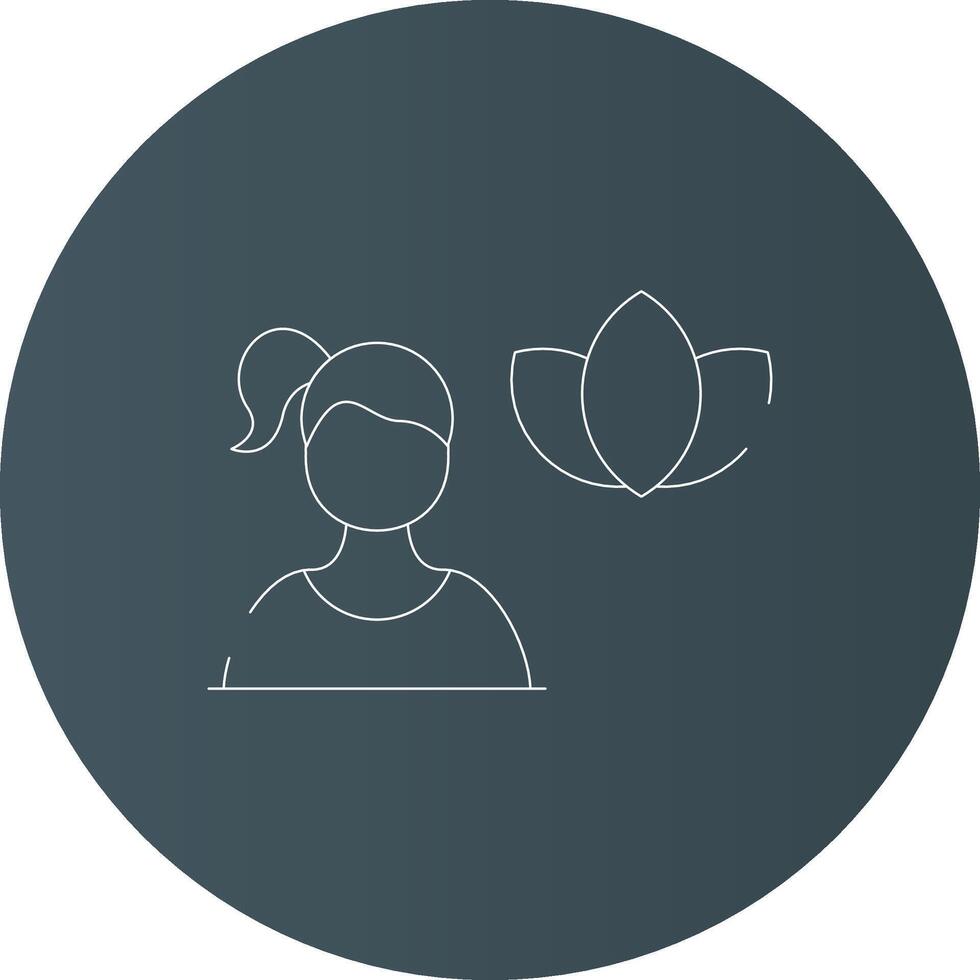 Meditation Creative Icon Design vector