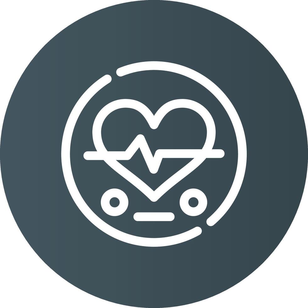 Heart Rate Creative Icon Design vector