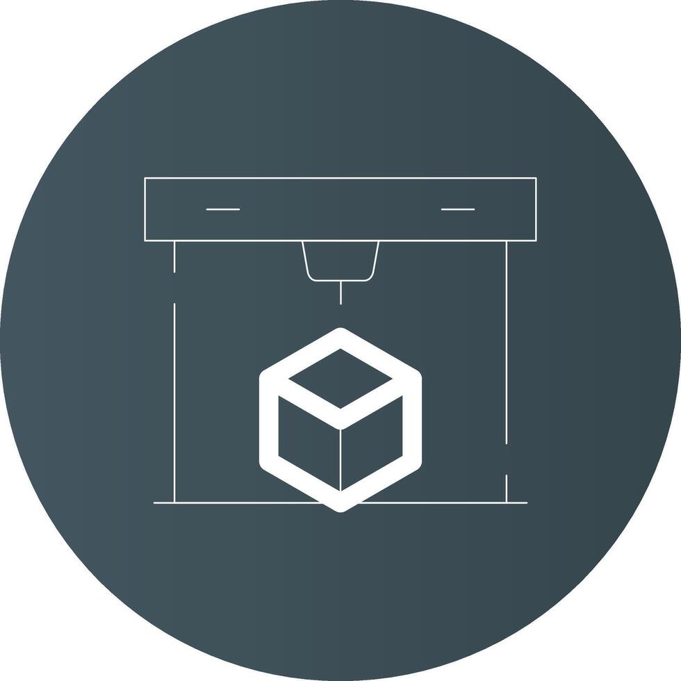 3D Printing Creative Icon Design vector