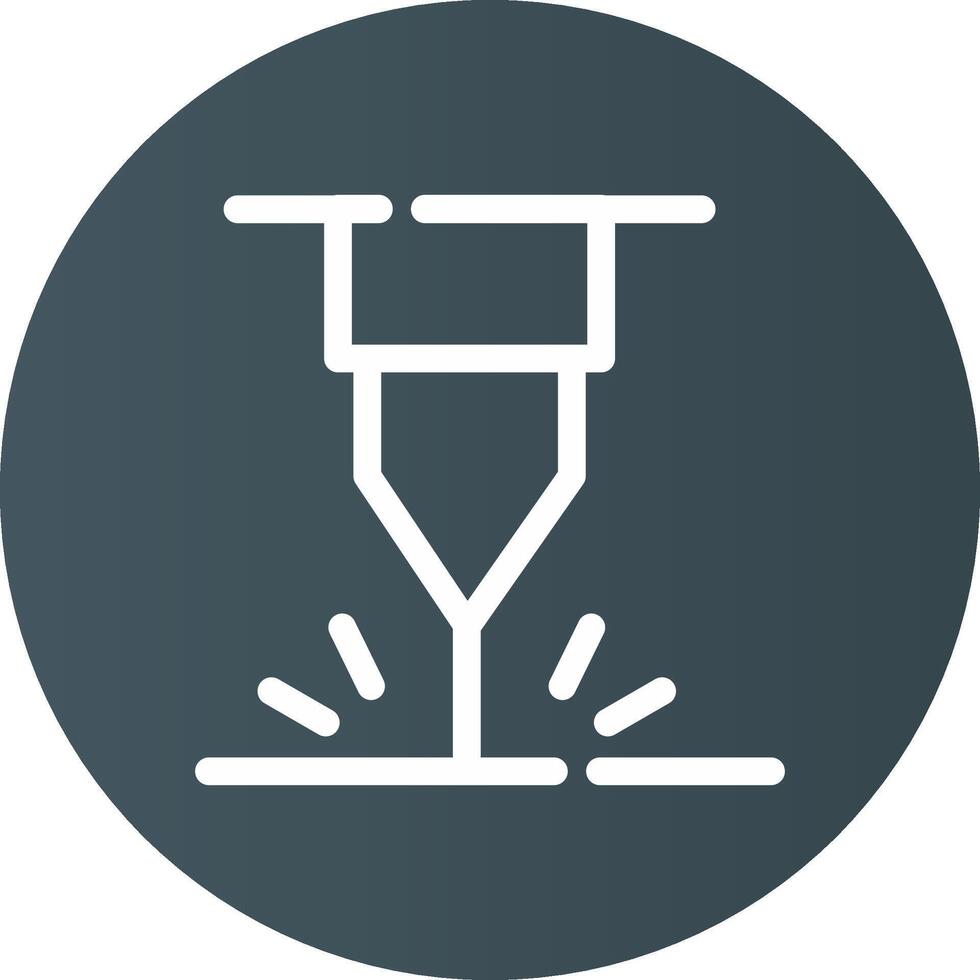 Glyph Circle Light Black Gradient vector