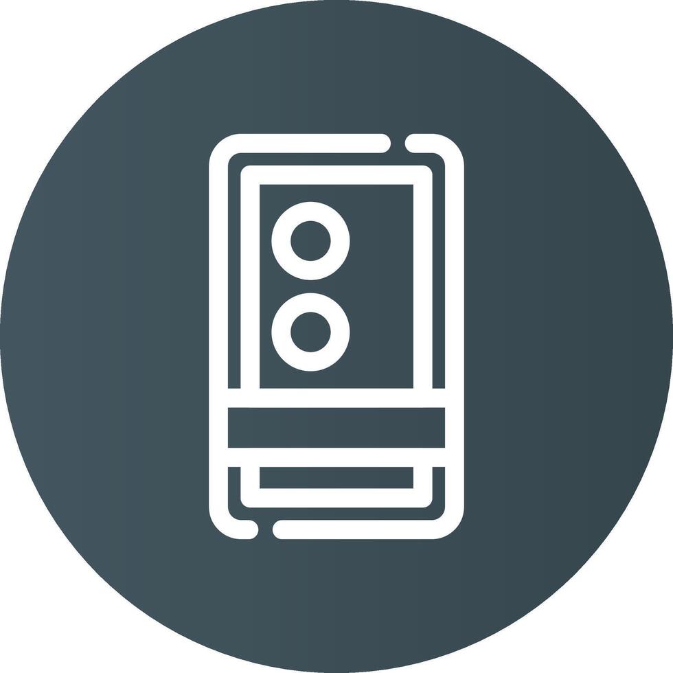 Phone Camera Creative Icon Design vector