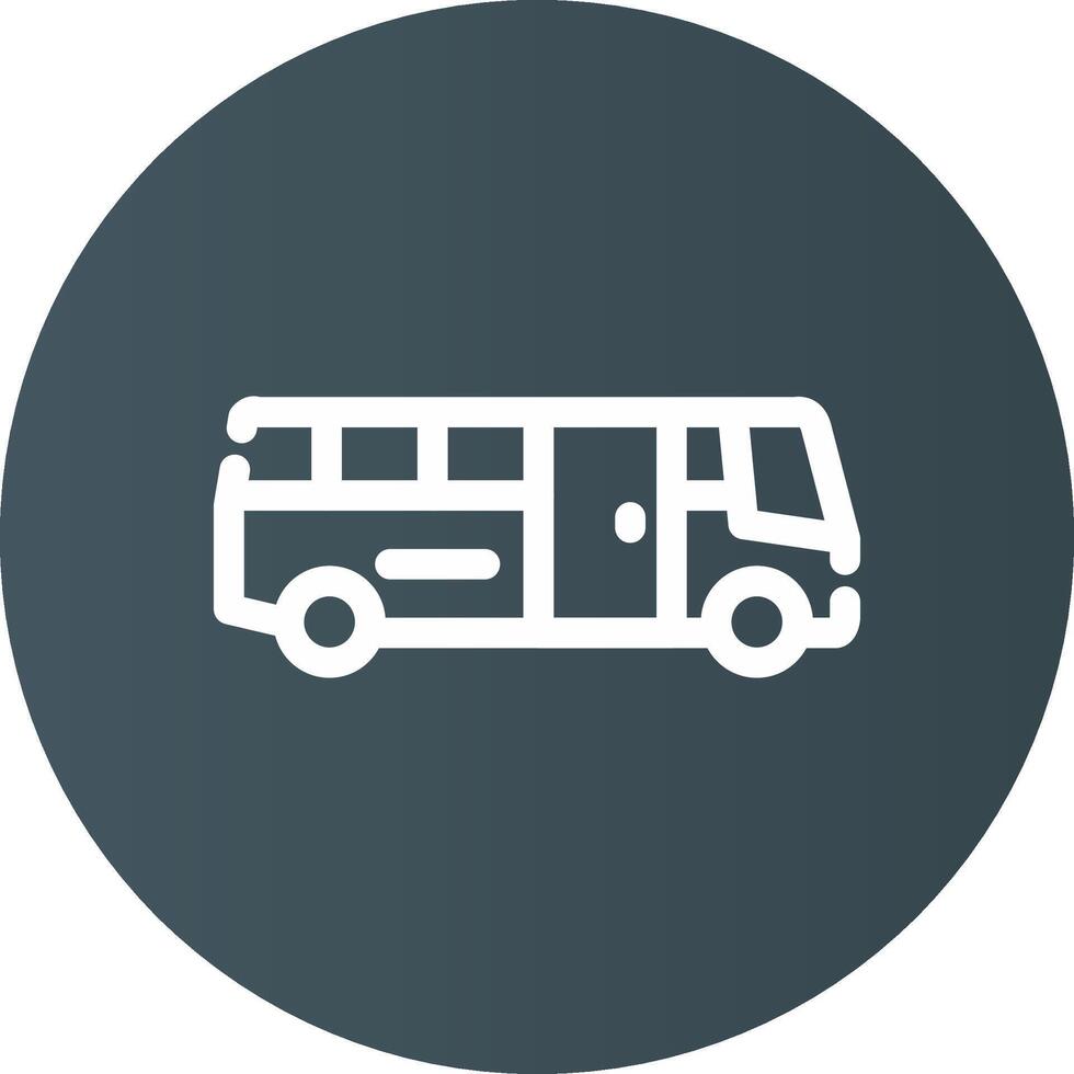 School Bus Creative Icon Design vector