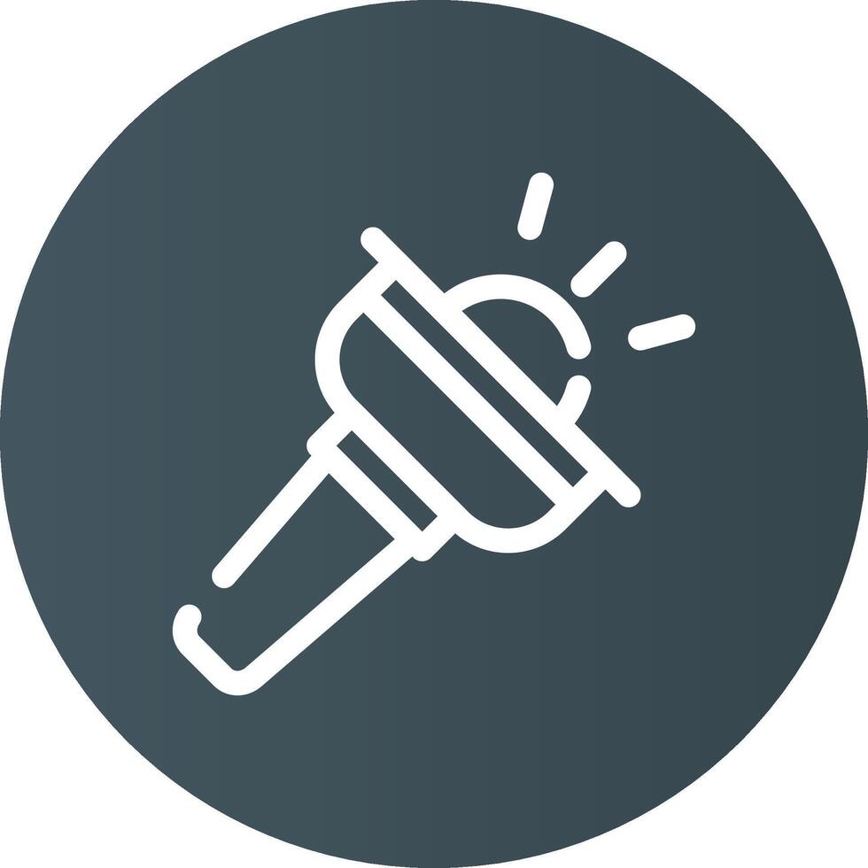 Flashlight Creative Icon Design vector