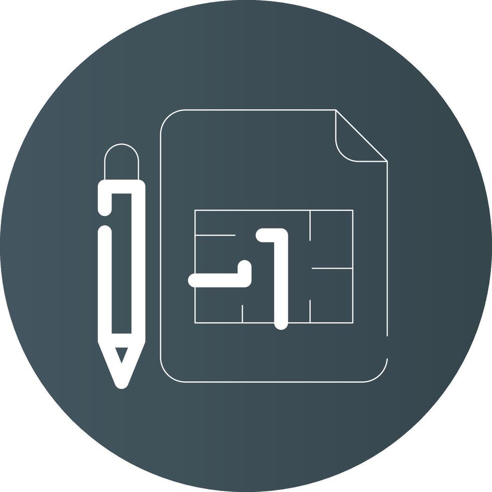 Blueprint Creative Icon Design vector
