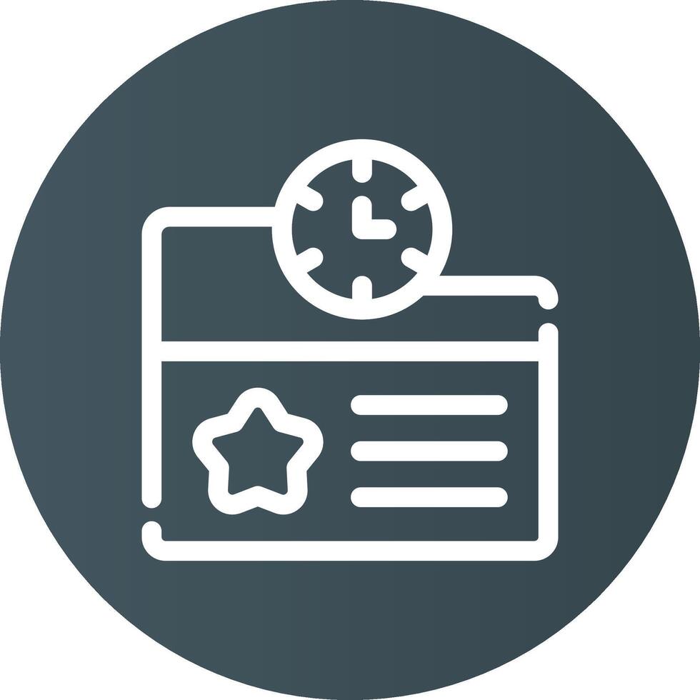 Project Deadline Creative Icon Design vector