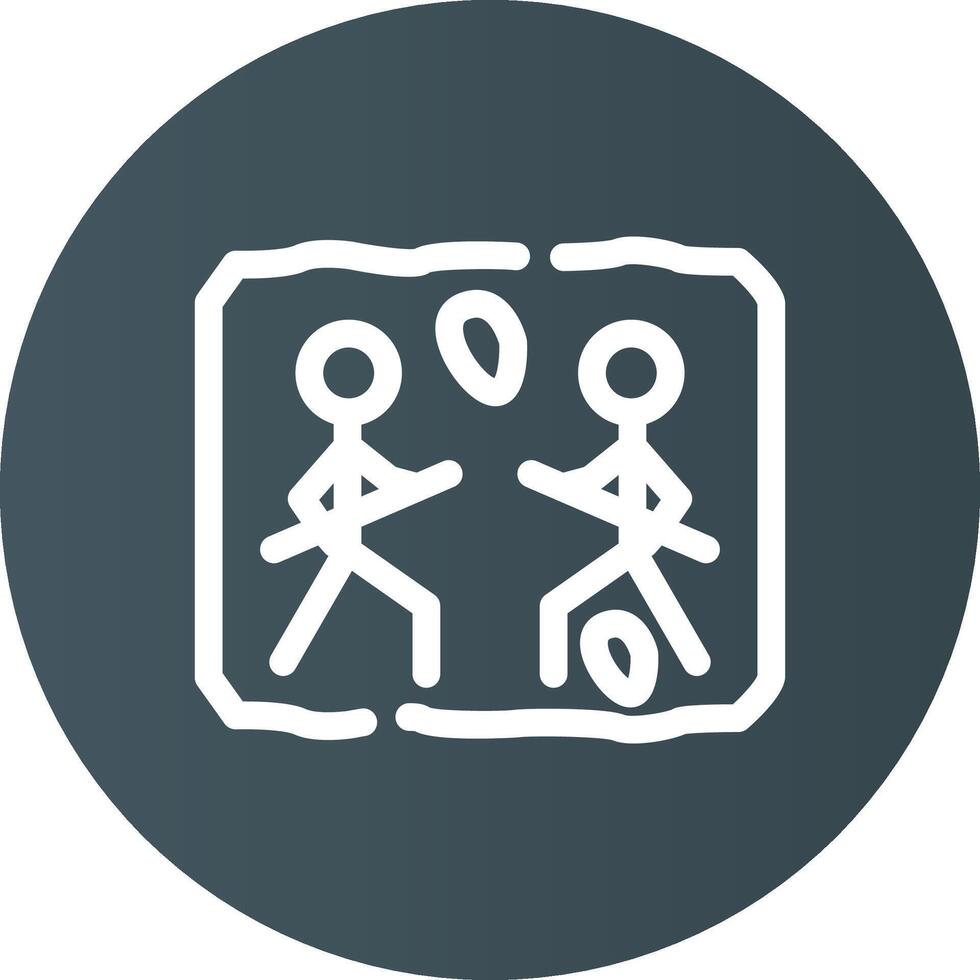 Cave Painting Creative Icon Design vector