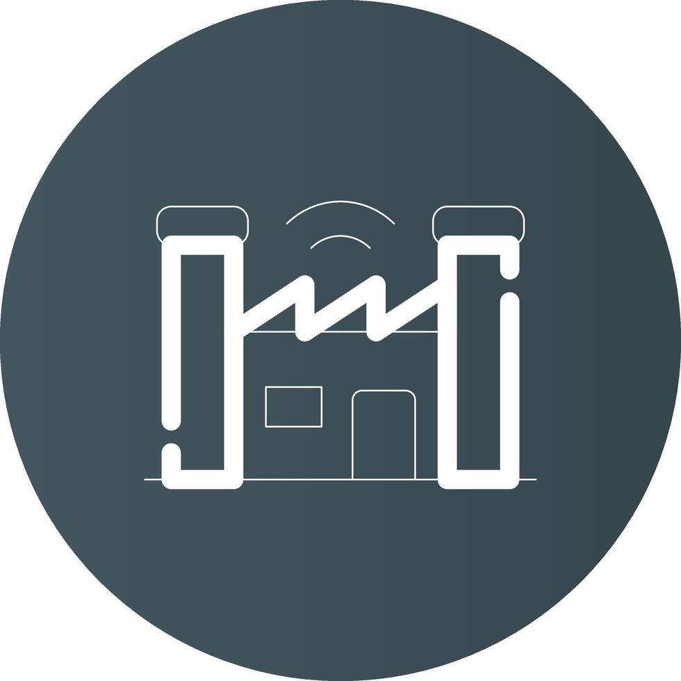 Smart Factory Creative Icon Design vector