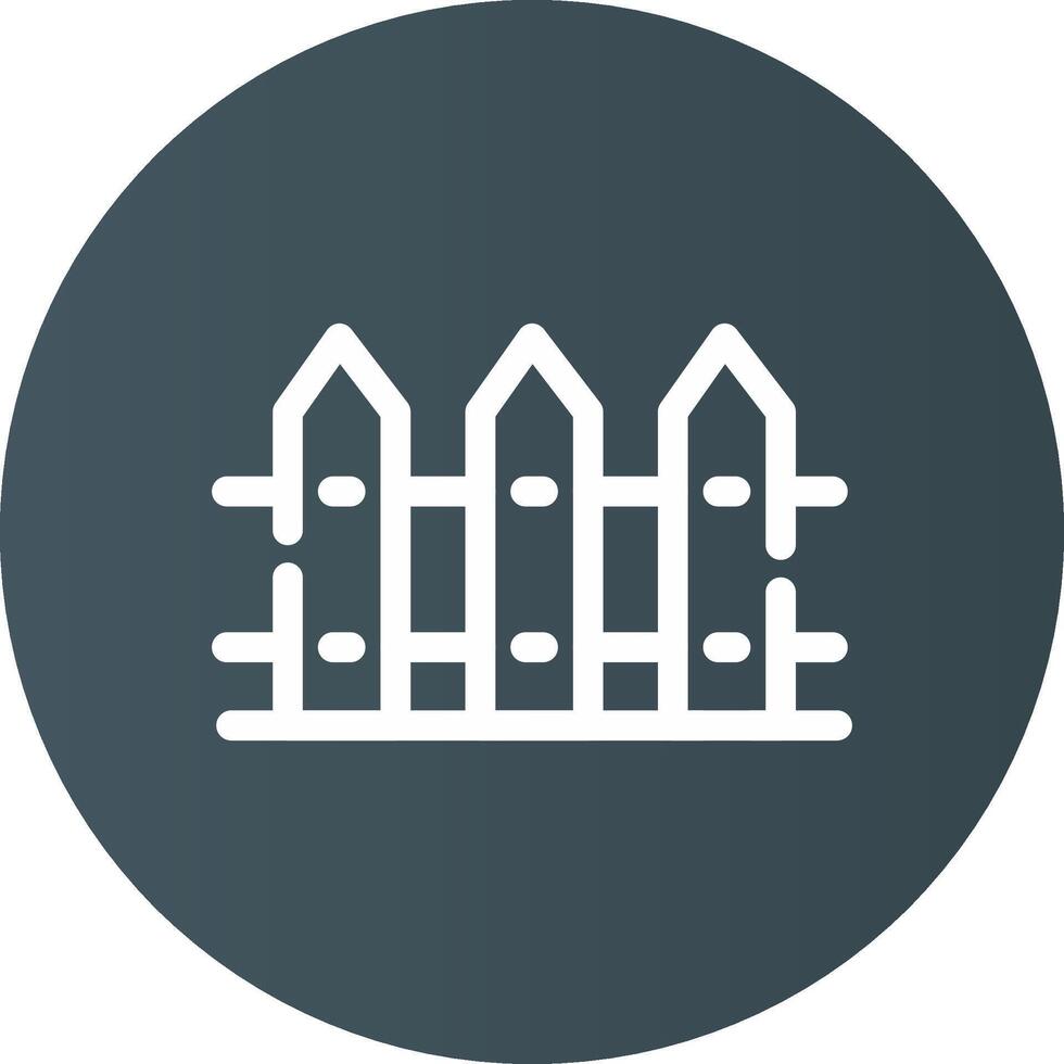 Fence Creative Icon Design vector