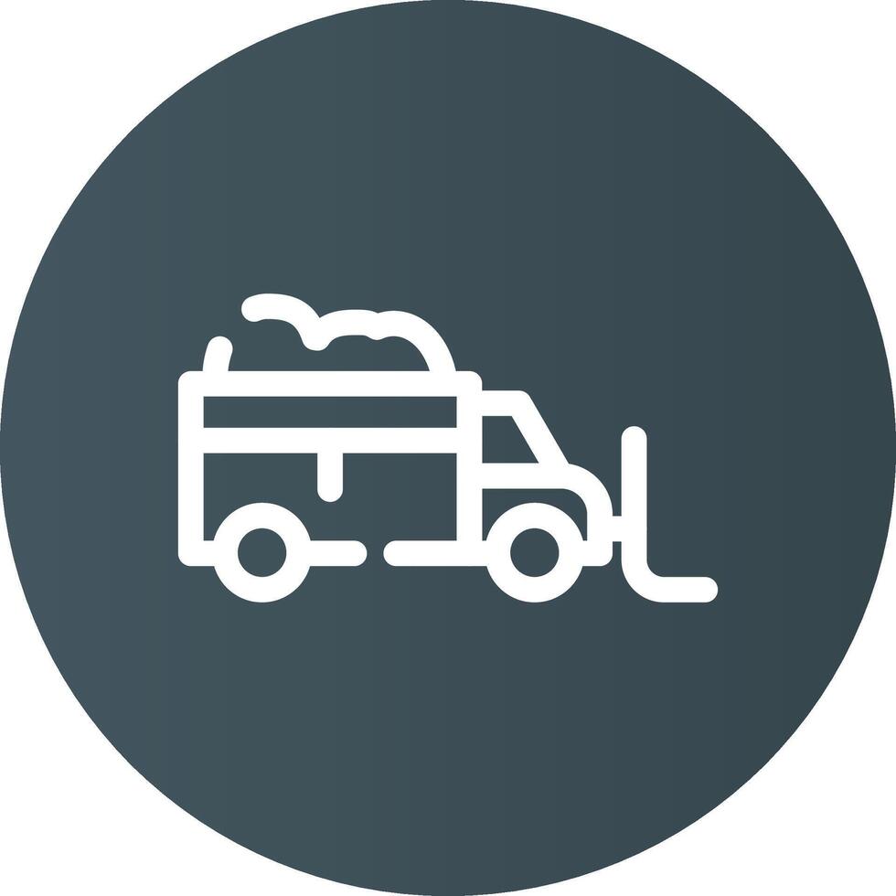 Snowplow Creative Icon Design vector