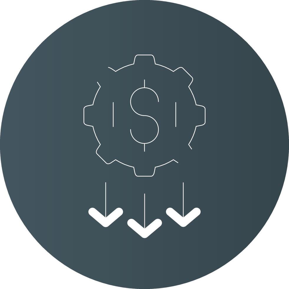 Low Startup Cost Creative Icon Design vector