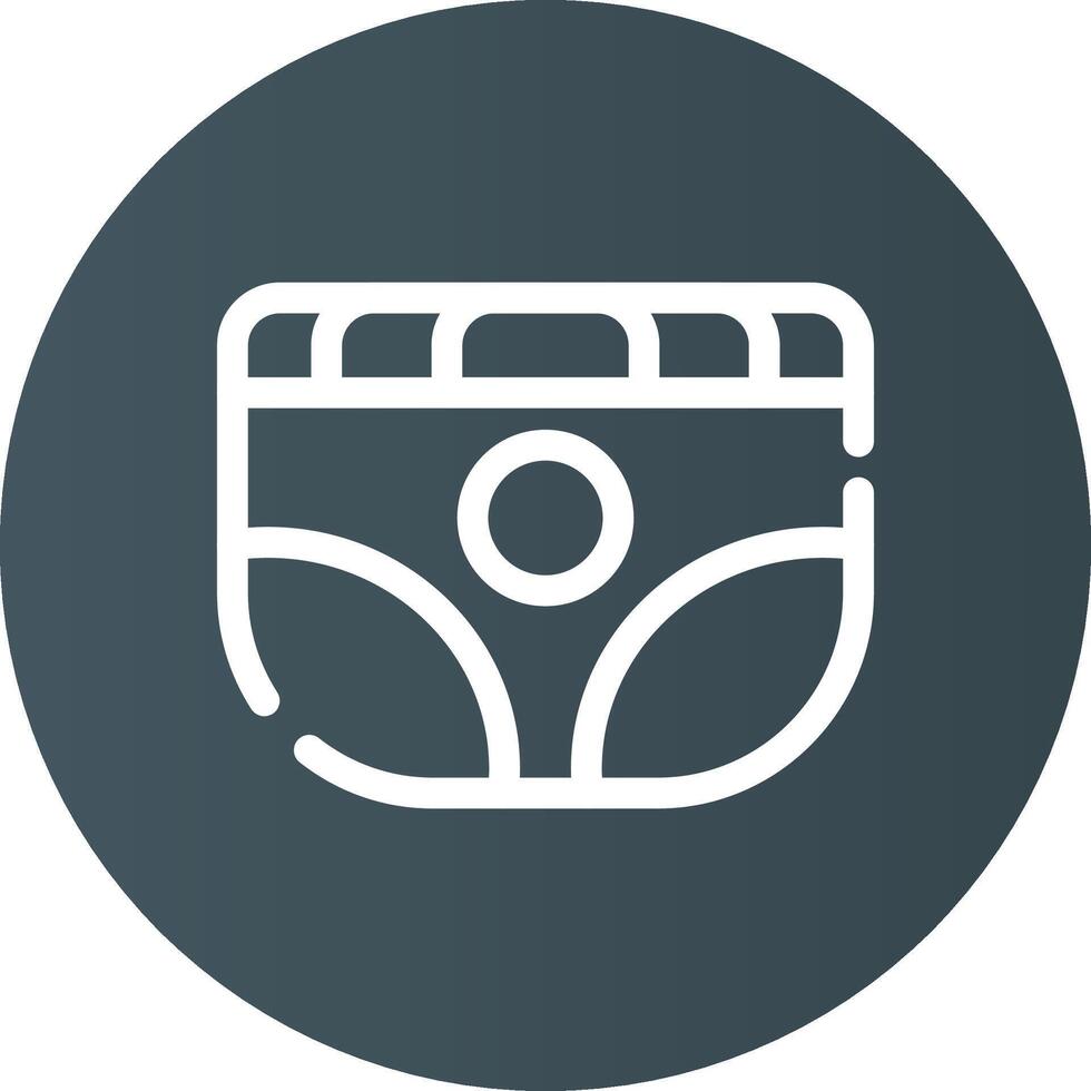 Diaper Creative Icon Design vector